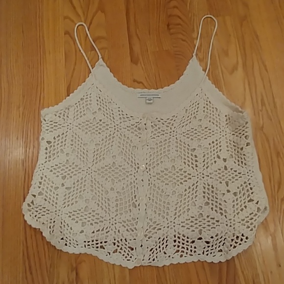 American Eagle Outfitters Tops - American Eagle Crocheted Tank Top Medium